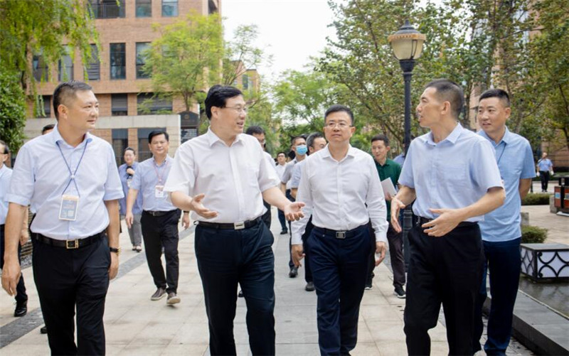 2020年9月8日重庆市委常委、常务副市长吴存荣调研大地企业公园